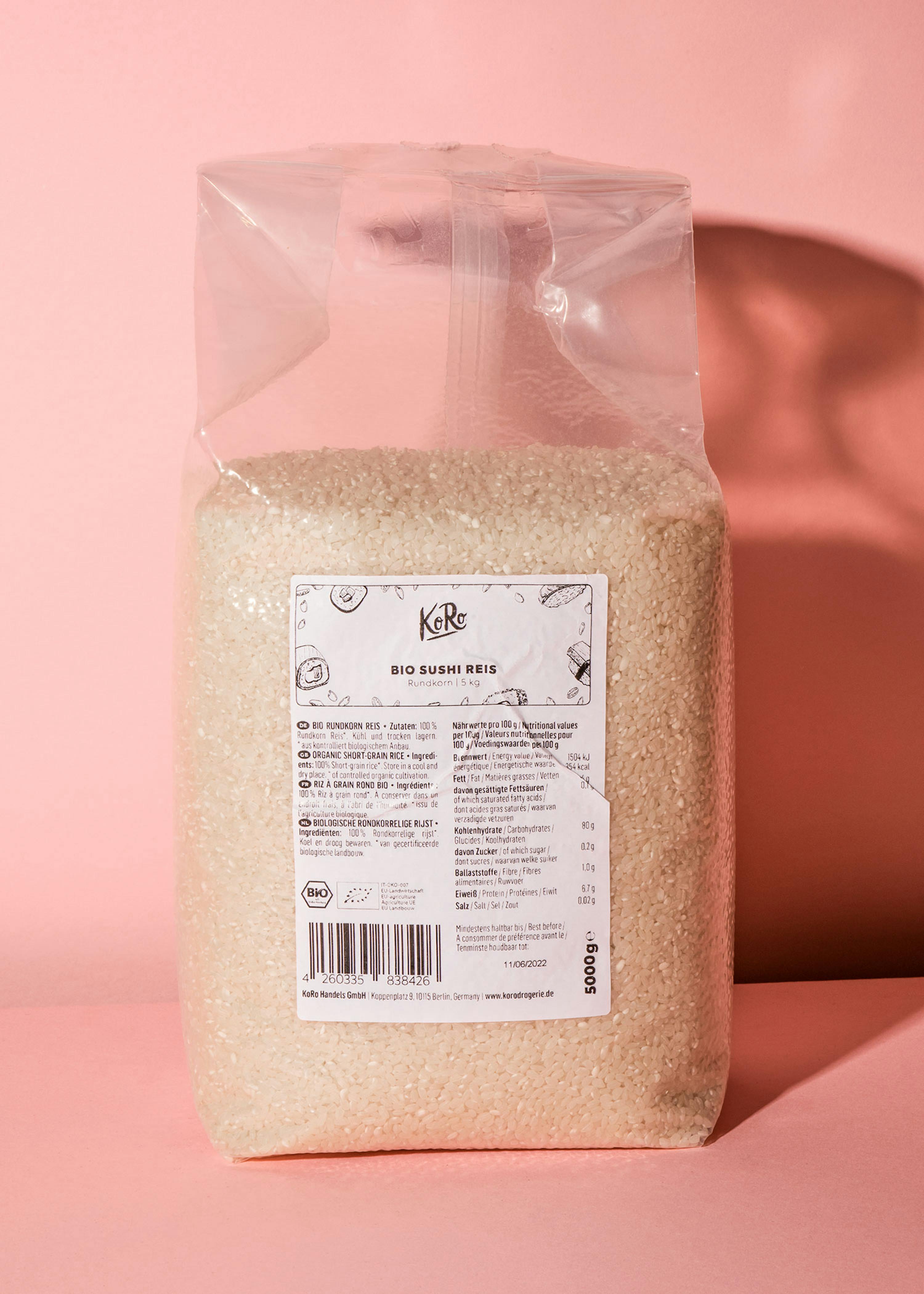 Riz à sushi bio 5 kg